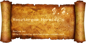 Vesztergom Hermiás névjegykártya